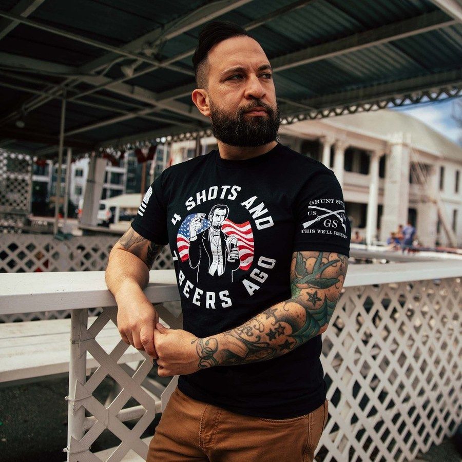 Grunt Style Tshirt - 4 Shots T-Shirt - Black