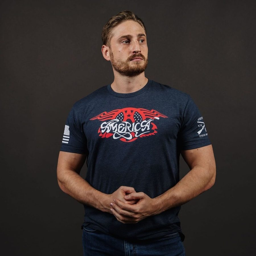 Grunt Style Tshirt - AeroAmerica T-Shirt - Midnight Navy