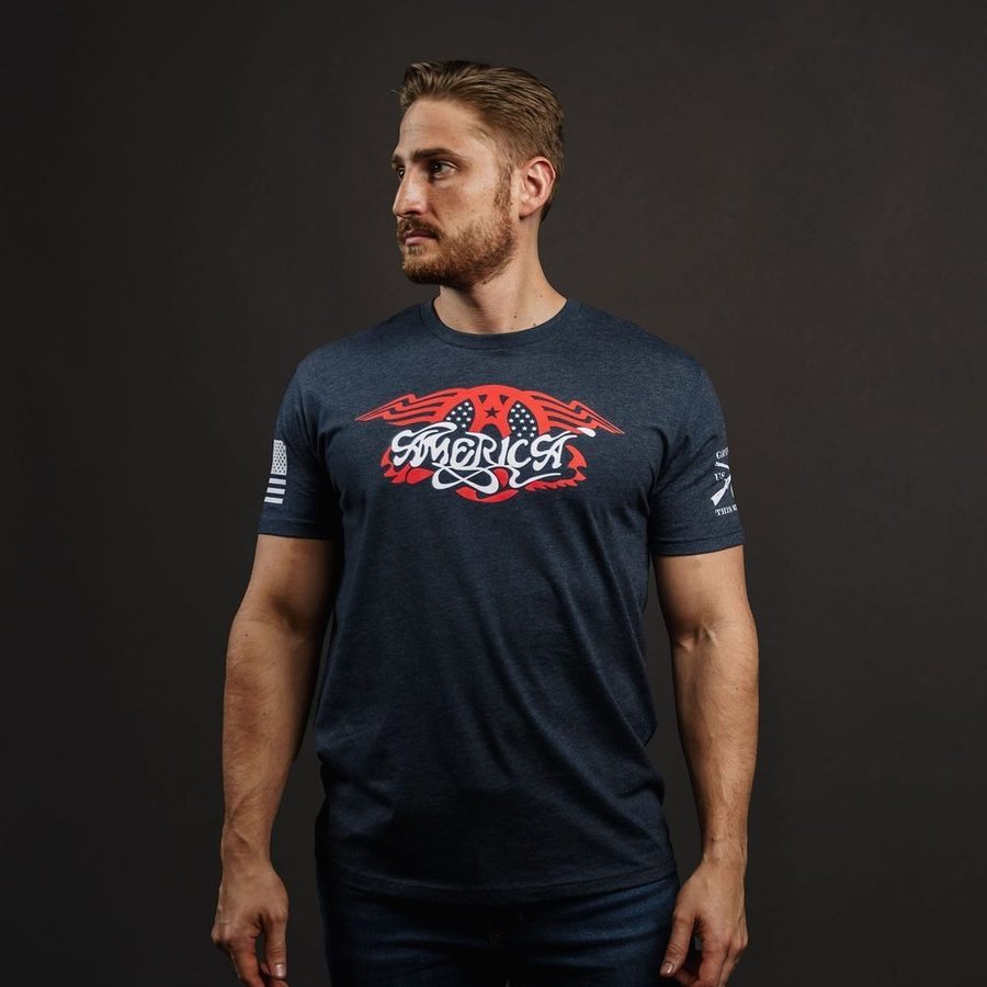 Grunt Style Tshirt - AeroAmerica T-Shirt - Midnight Navy