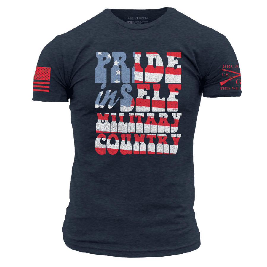 Grunt Style Tshirt - America's Message T-Shirt - Midnight Navy