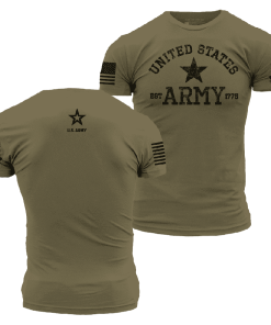 Grunt Style Tshirt - Army Est. 1775 T-Shirt - Military Green 