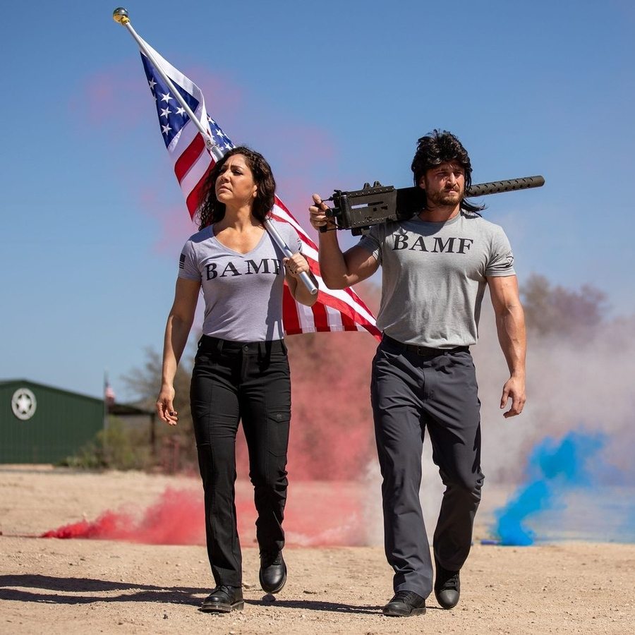 Grunt Style Tshirt - BAMF T-Shirt - Dark Heather Gray