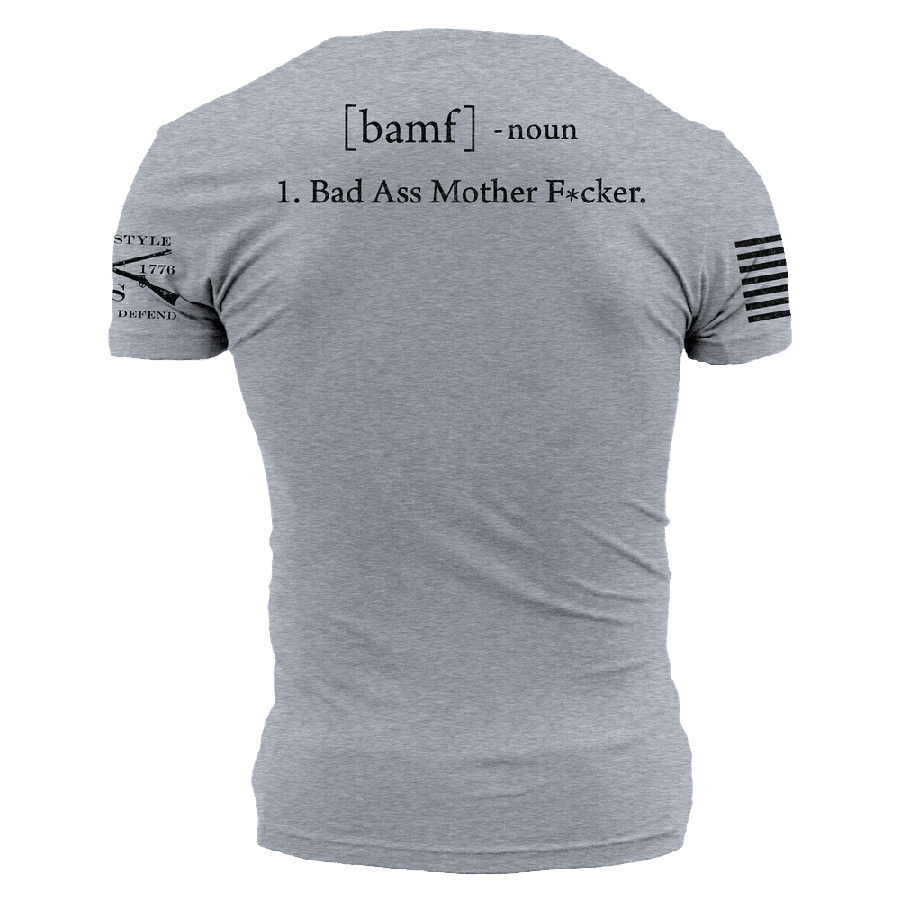 Grunt Style Tshirt - BAMF T-Shirt - Dark Heather Gray