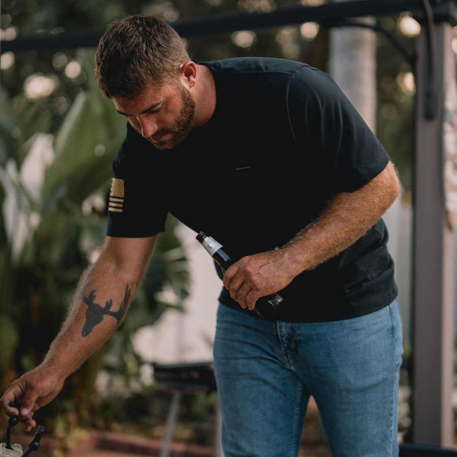 Grunt Style Tshirt - Basic Heavyweight Pocket T-Shirt - Black