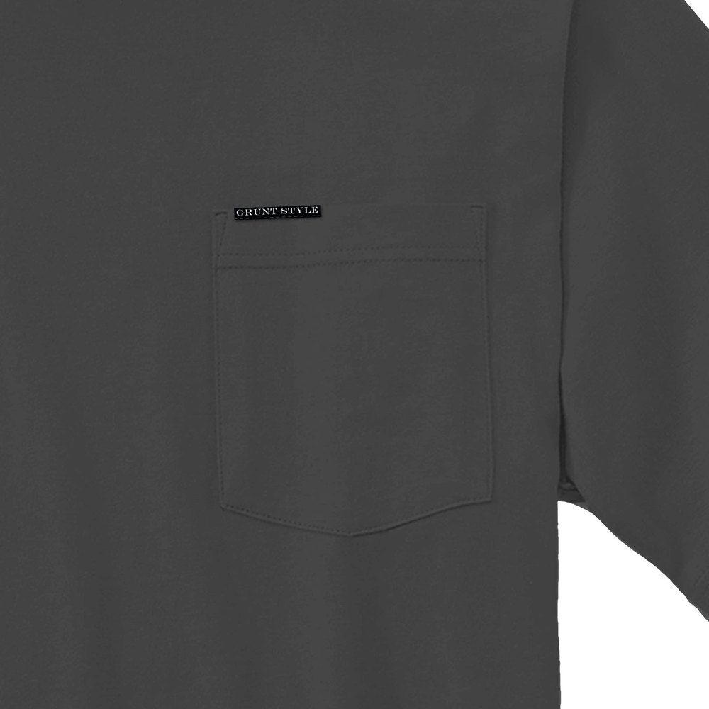 Grunt Style Tshirt - Basic Heavyweight Pocket T-Shirt - Charcoal