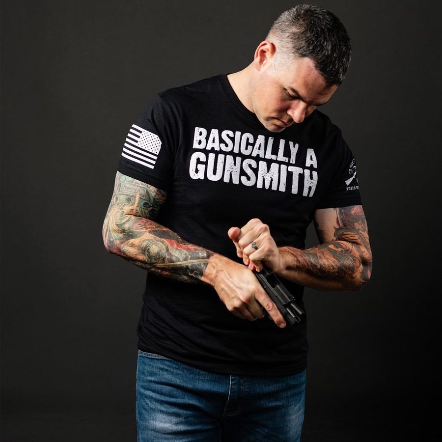 Grunt Style Tshirt - Basically A Gunsmith T-Shirt - Black