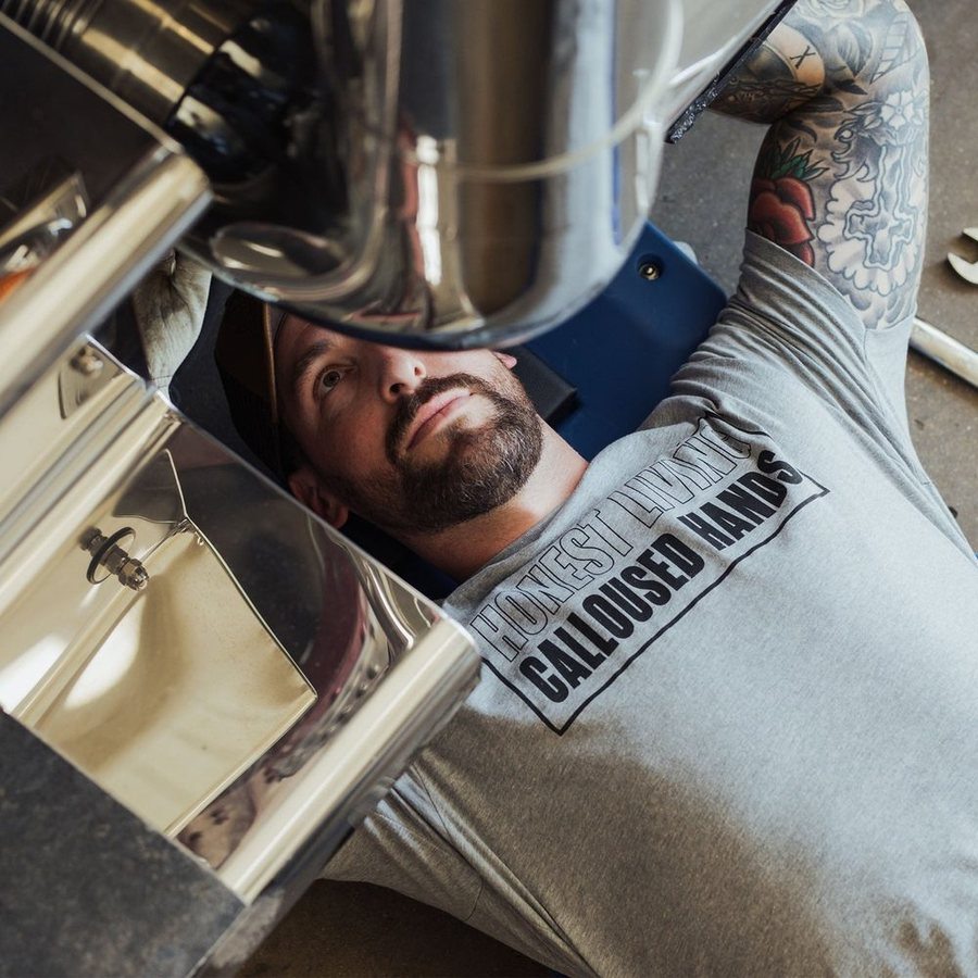 Grunt Style Tshirt - Calloused Hands T-Shirt - Dark Heather Gray