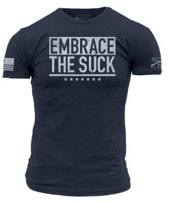 Grunt Style Tshirt - Embrace The Suck T-Shirt - Midnight Navy 