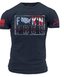 Grunt Style Tshirt - F*ck'n Free T-Shirt - Midnight Navy 