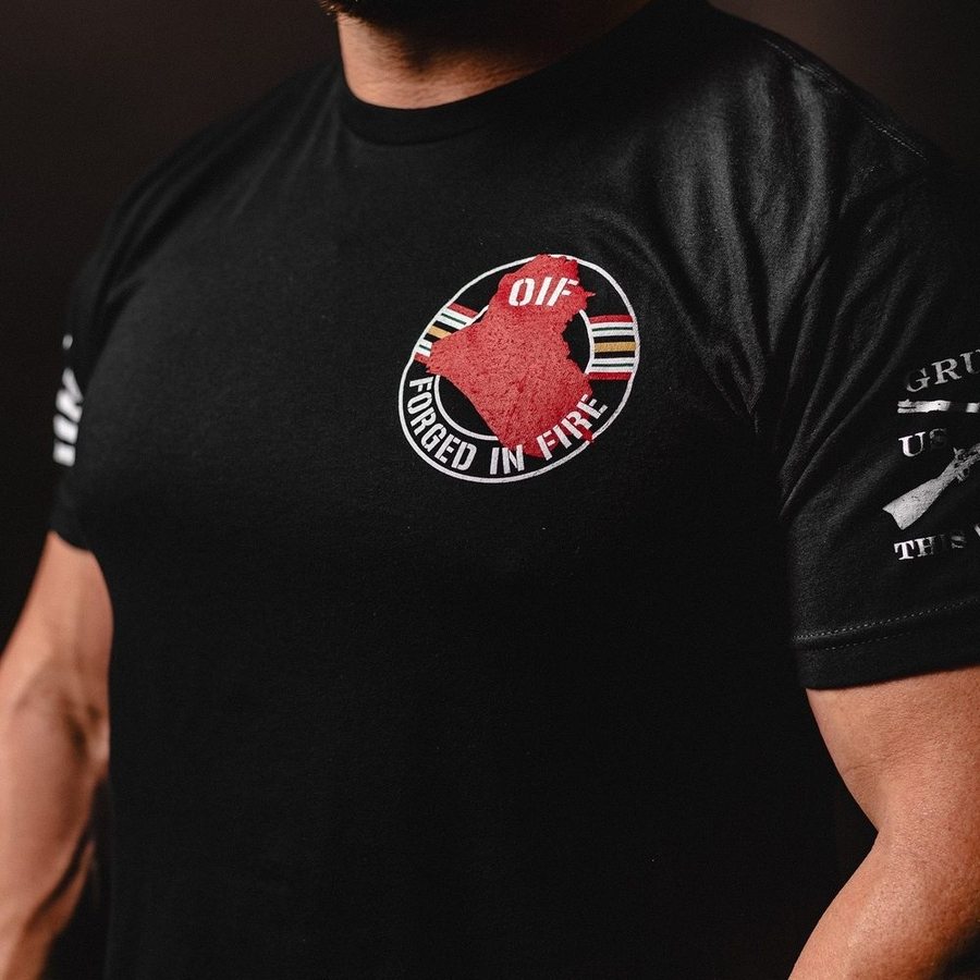 Grunt Style Tshirt - Forged In Fire OIF 2.0 T-Shirt - Black