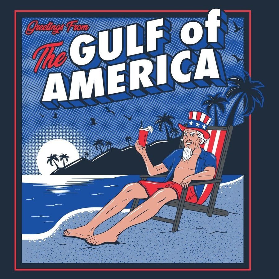 Grunt Style Tshirt - Greetings From The Gulf Of America T-Shirt - Midnight Navy