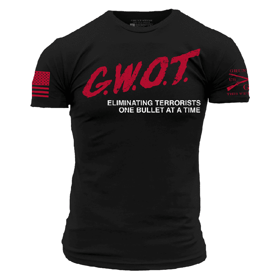 Grunt Style Tshirt - G.W.O.T. T-Shirt - Black