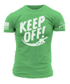 Grunt Style Tshirt - Keep Off T-Shirt - Kelly Green 
