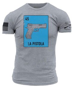 Grunt Style Tshirt - La Pistola T-Shirt - Dark Heather Gray 