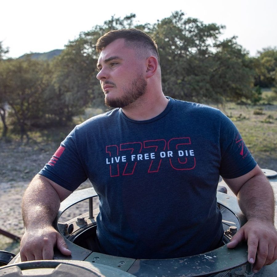 Grunt Style Tshirt - Live Free Or Die '76 T-Shirt - Midnight Navy