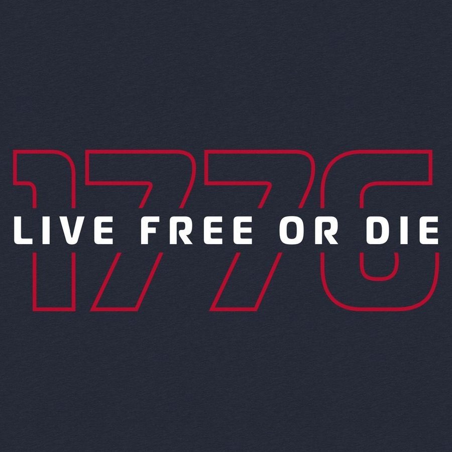 Grunt Style Tshirt - Live Free Or Die '76 T-Shirt - Midnight Navy