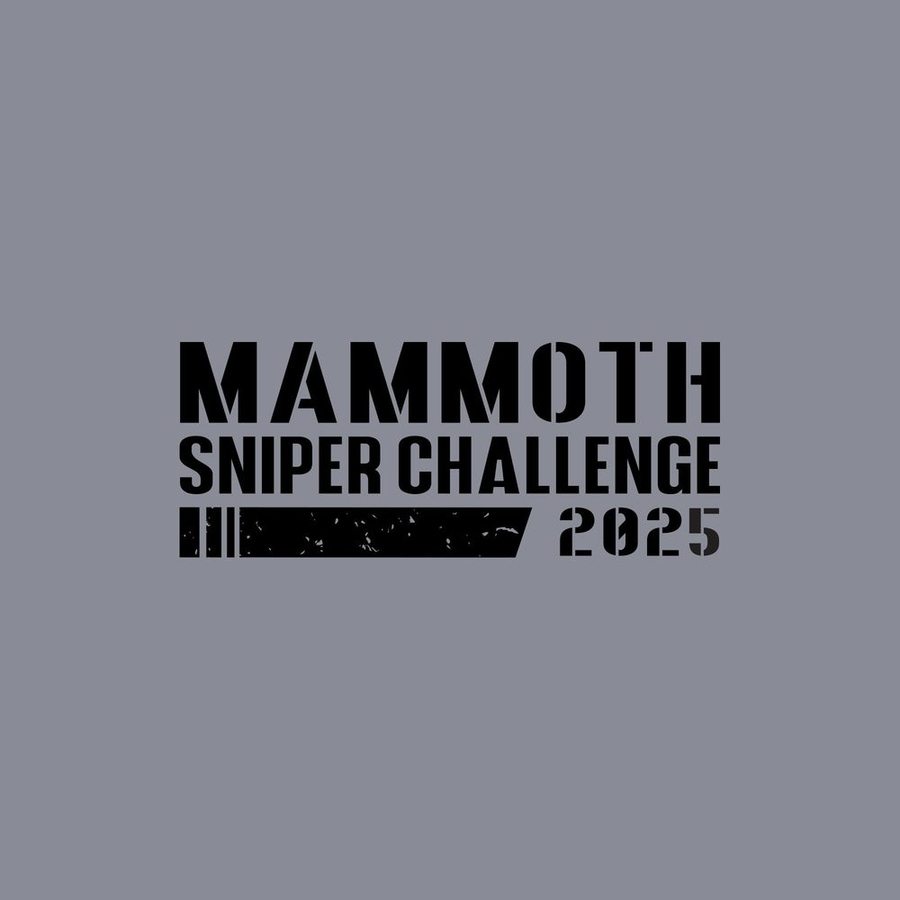 Grunt Style Tshirt - Mammoth Sniper Challenge 2025 Training T-Shirt - Dark Heather Gray