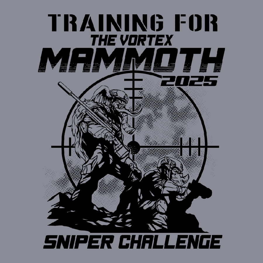 Grunt Style Tshirt - Mammoth Sniper Challenge 2025 Training T-Shirt - Dark Heather Gray