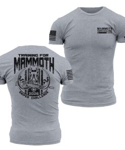 Grunt Style Tshirt - Mammoth Sniper Challenge 2026 Training T-Shirt - Dark Heather Gray 