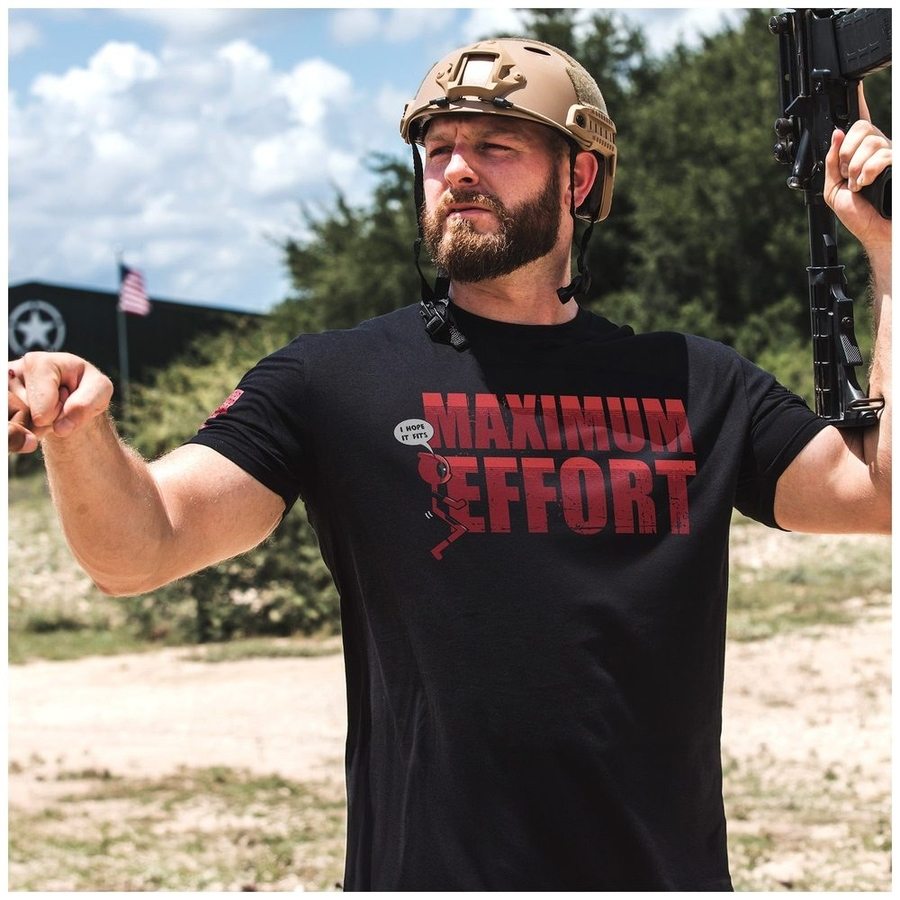 Grunt Style Tshirt - Maximum Effort T-Shirt - Black