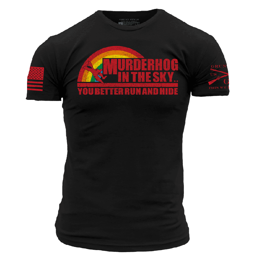 Grunt Style Tshirt - Murderhog T-Shirt - Black