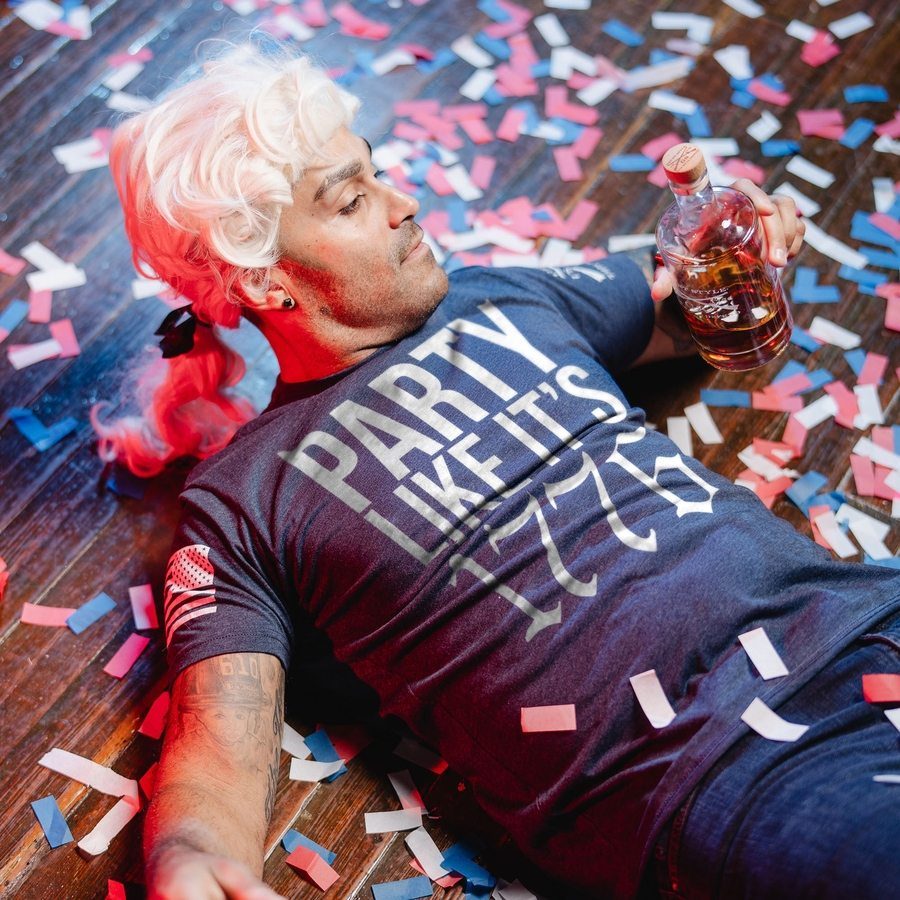 Grunt Style Tshirt - Party Like It 1776 T-Shirt - Midnight Navy