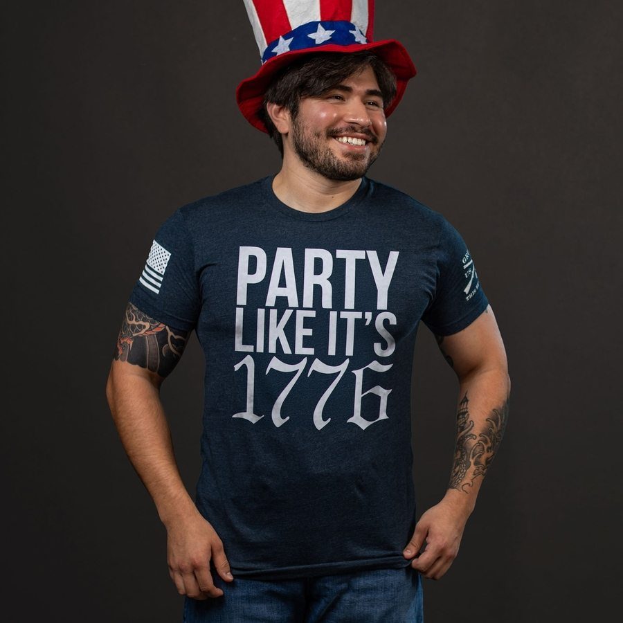Grunt Style Tshirt - Party Like It 1776 T-Shirt - Midnight Navy