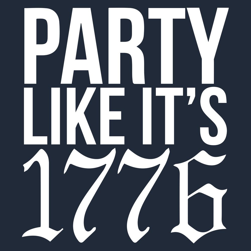 Grunt Style Tshirt - Party Like It 1776 T-Shirt - Midnight Navy
