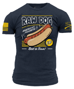 Grunt Style Tshirt - Raw Dog T-Shirt - Midnight Navy 