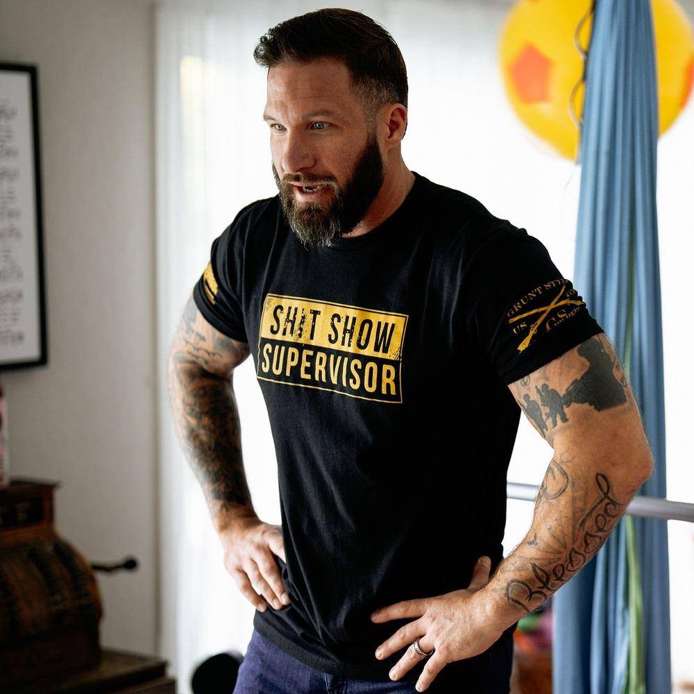 Grunt Style Tshirt - Sh*t Show Supervisor T-Shirt - Black