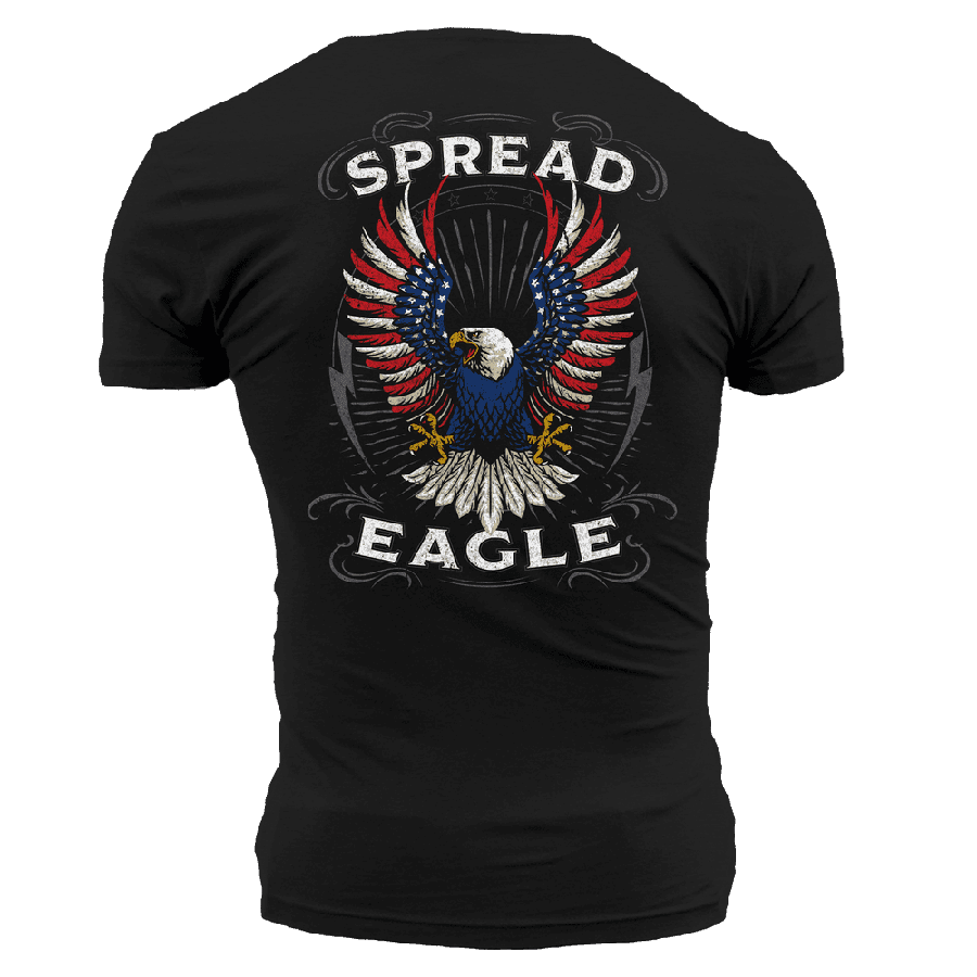 Grunt Style Tshirt - Spread Eagle T-Shirt - Black