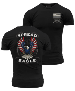 Grunt Style Tshirt - Spread Eagle T-Shirt - Black 