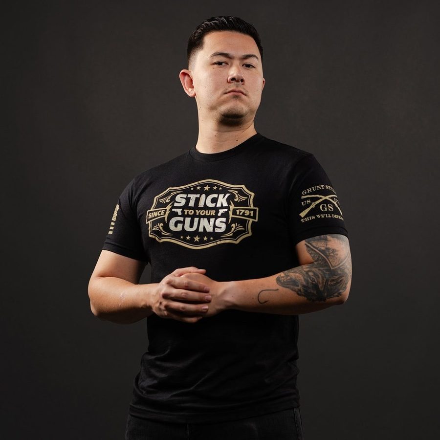 Grunt Style Tshirt - Stick To Your Guns T-Shirt - Black