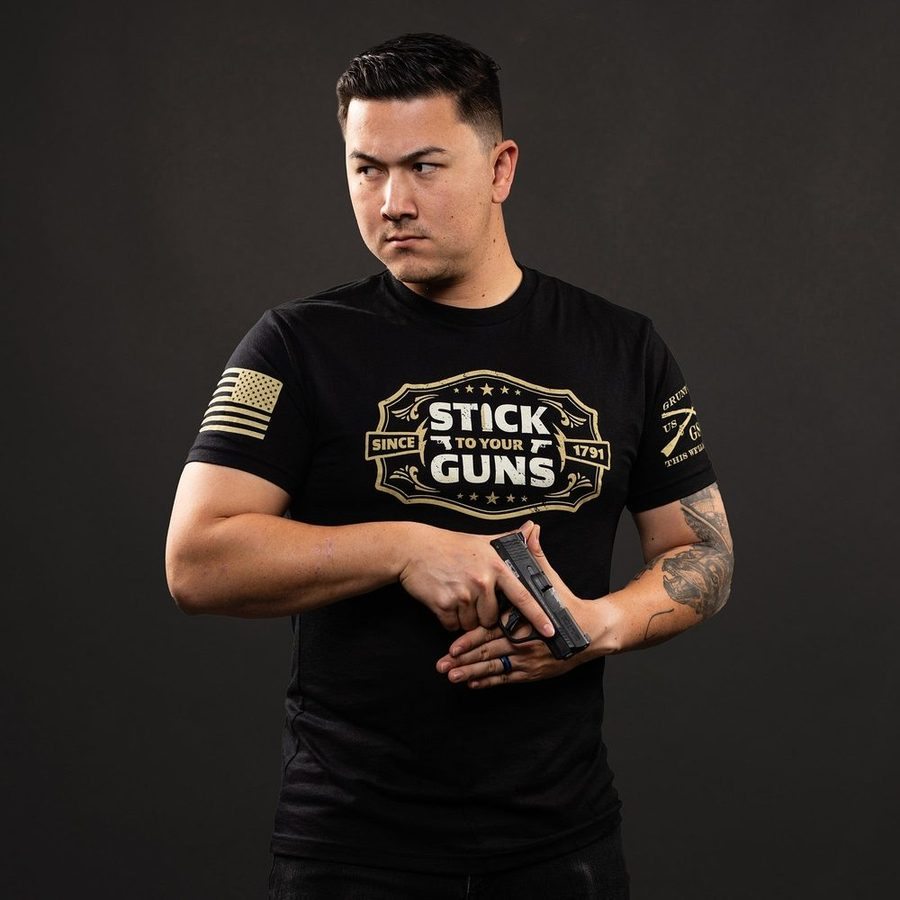 Grunt Style Tshirt - Stick To Your Guns T-Shirt - Black