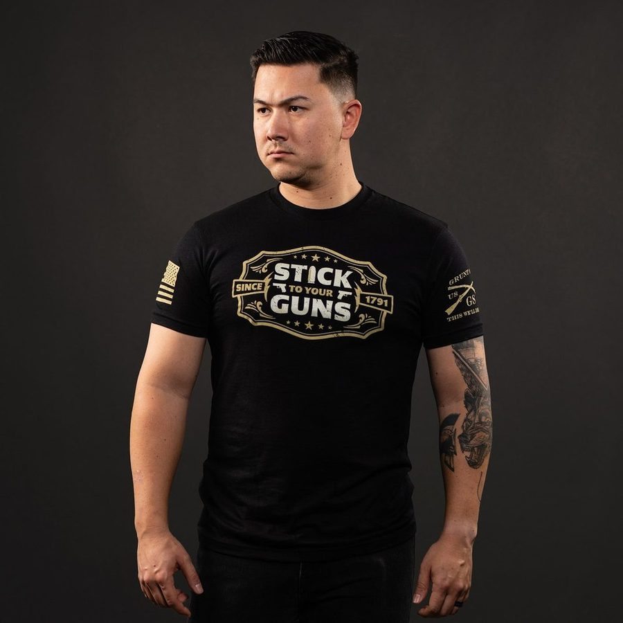 Grunt Style Tshirt - Stick To Your Guns T-Shirt - Black