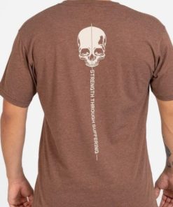 Grunt Style Tshirt - Strength Through Suffering T-Shirt - Heather Brown 