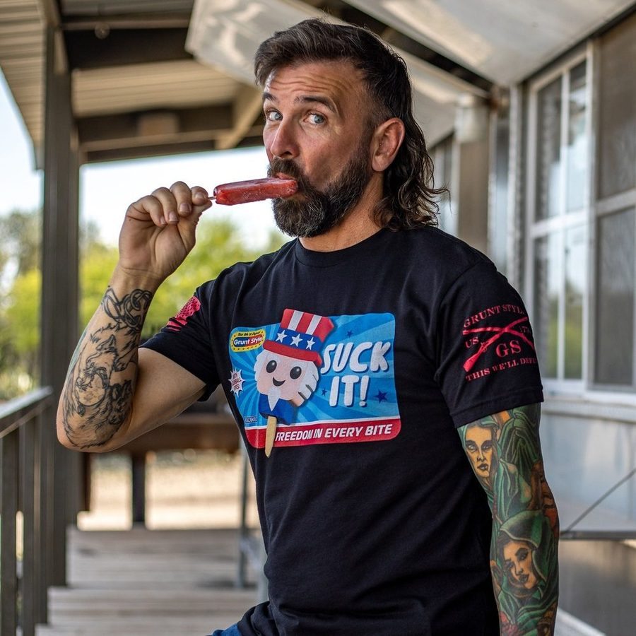 Grunt Style Tshirt - Suck It T-Shirt - Black