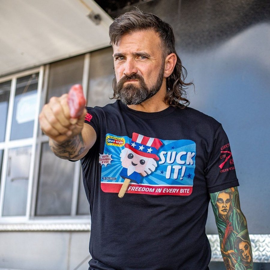 Grunt Style Tshirt - Suck It T-Shirt - Black