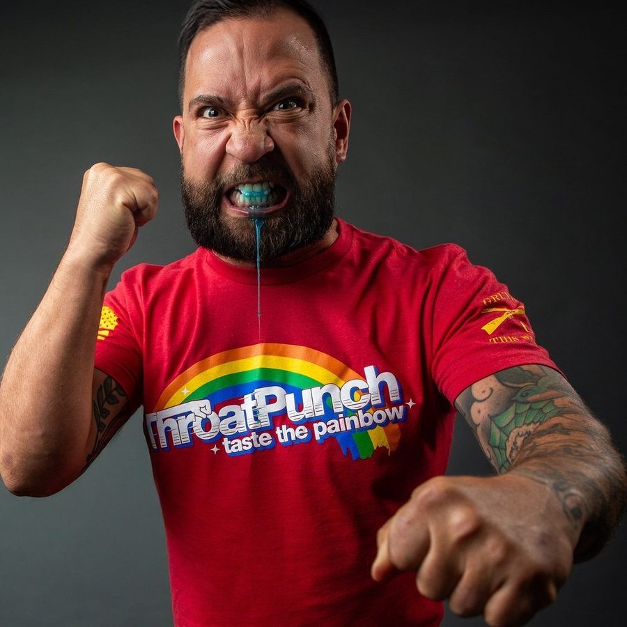 Grunt Style Tshirt - Taste The Painbow T-Shirt - Red