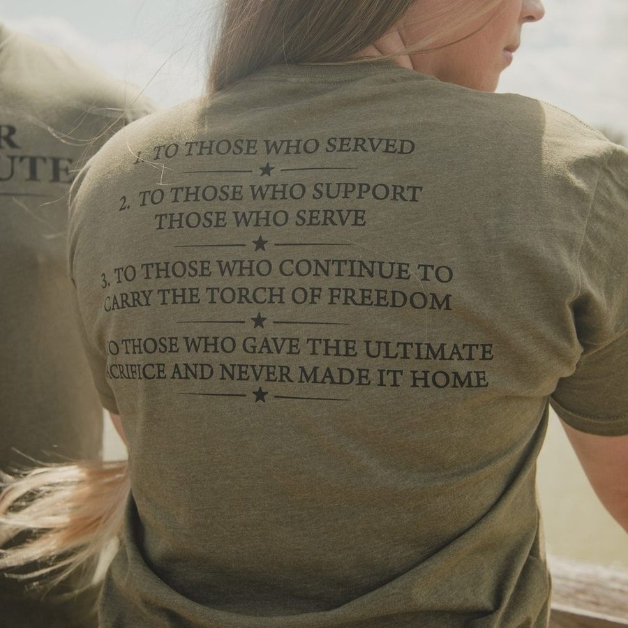 Grunt Style Tshirt - The Four Toast Salute T-Shirt - Military Green