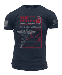 Grunt Style Tshirt - The Healer T-Shirt - Midnight Navy 