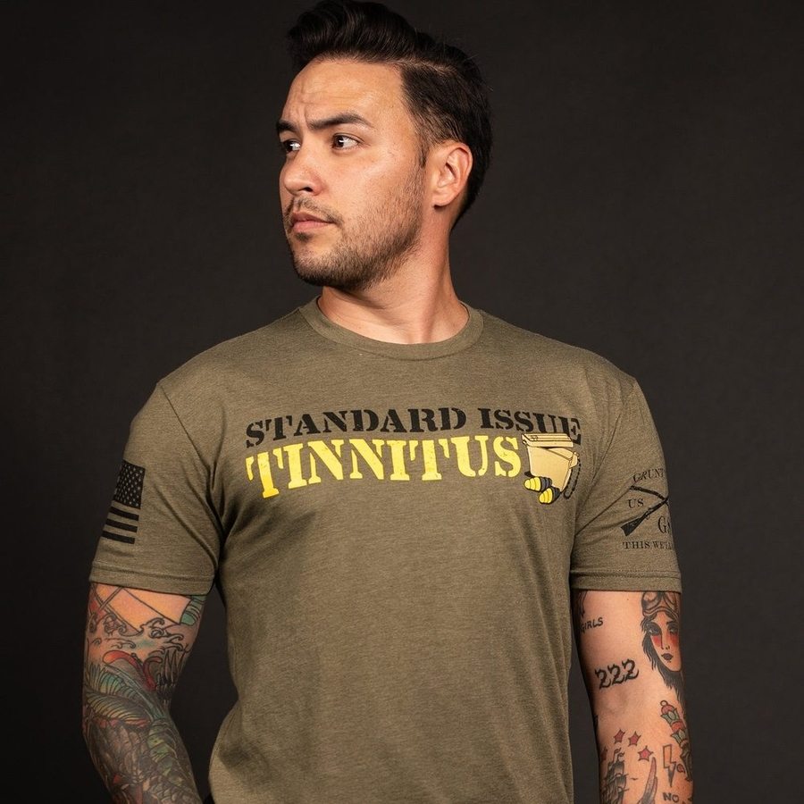 Grunt Style Tshirt - Tinnitus T-Shirt - Military Green