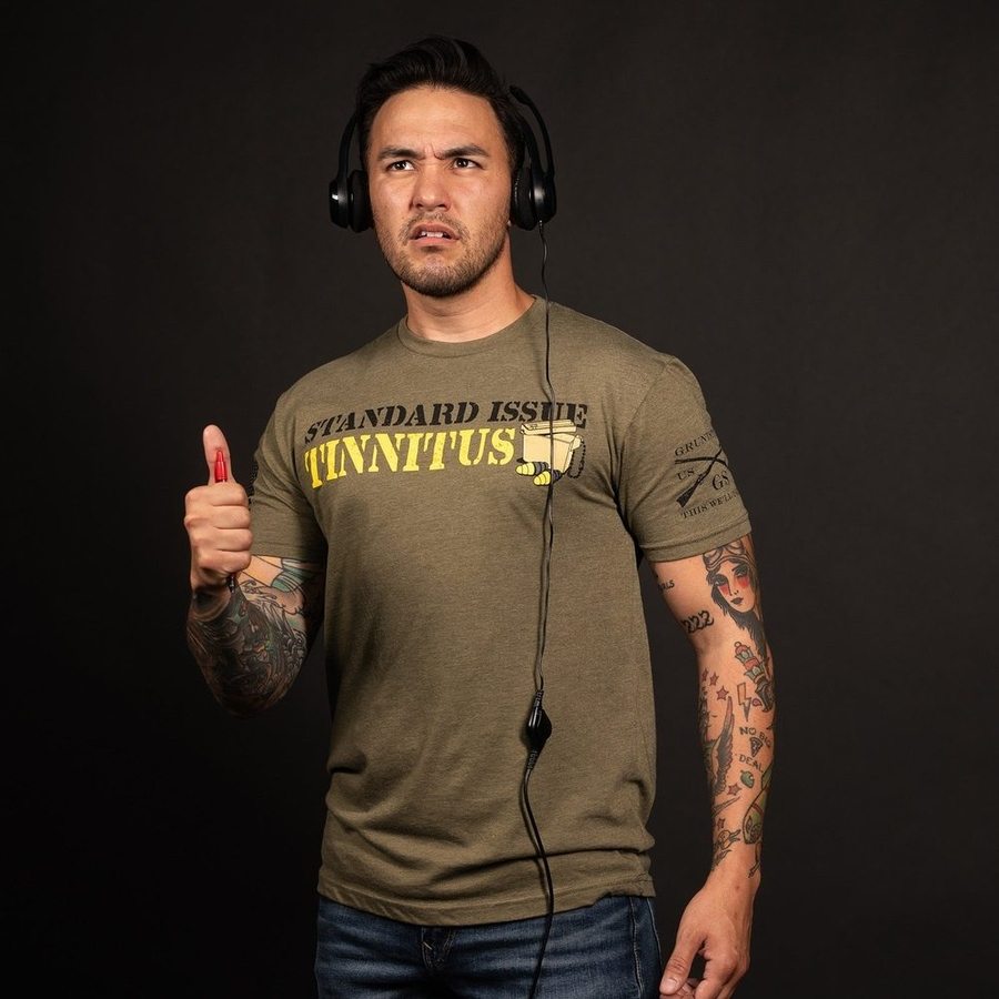 Grunt Style Tshirt - Tinnitus T-Shirt - Military Green