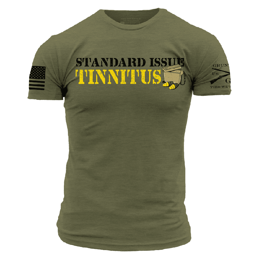 Grunt Style Tshirt - Tinnitus T-Shirt - Military Green