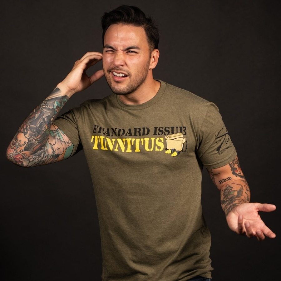 Grunt Style Tshirt - Tinnitus T-Shirt - Military Green
