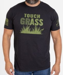 Grunt Style Tshirt - Touch Grass T-Shirt - Black 