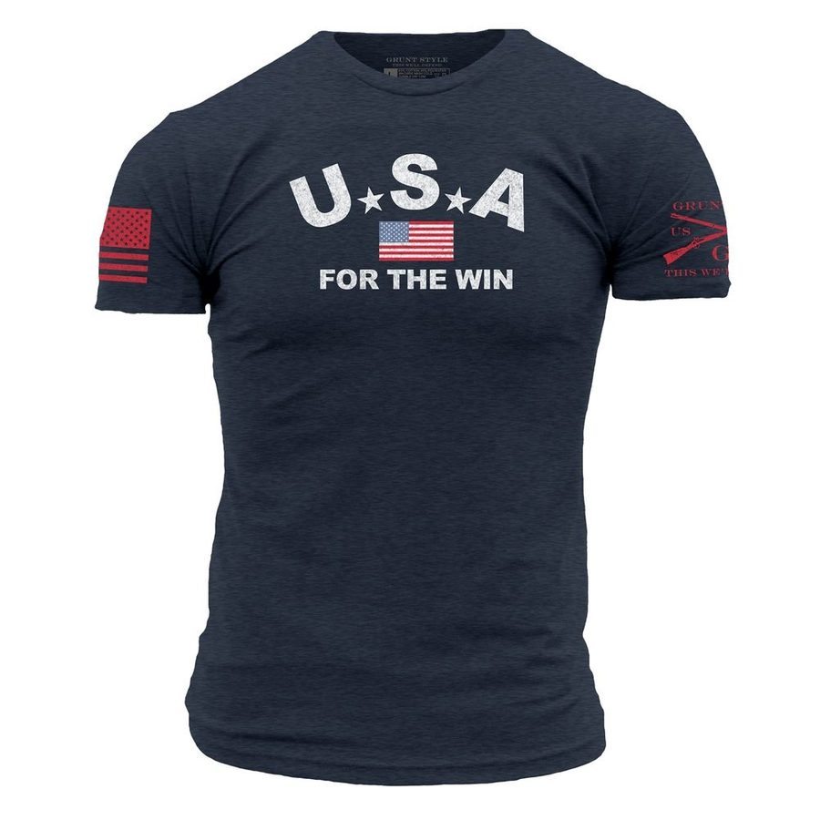 Grunt Style Tshirt - USA For The Win T-Shirt - Midnight Navy