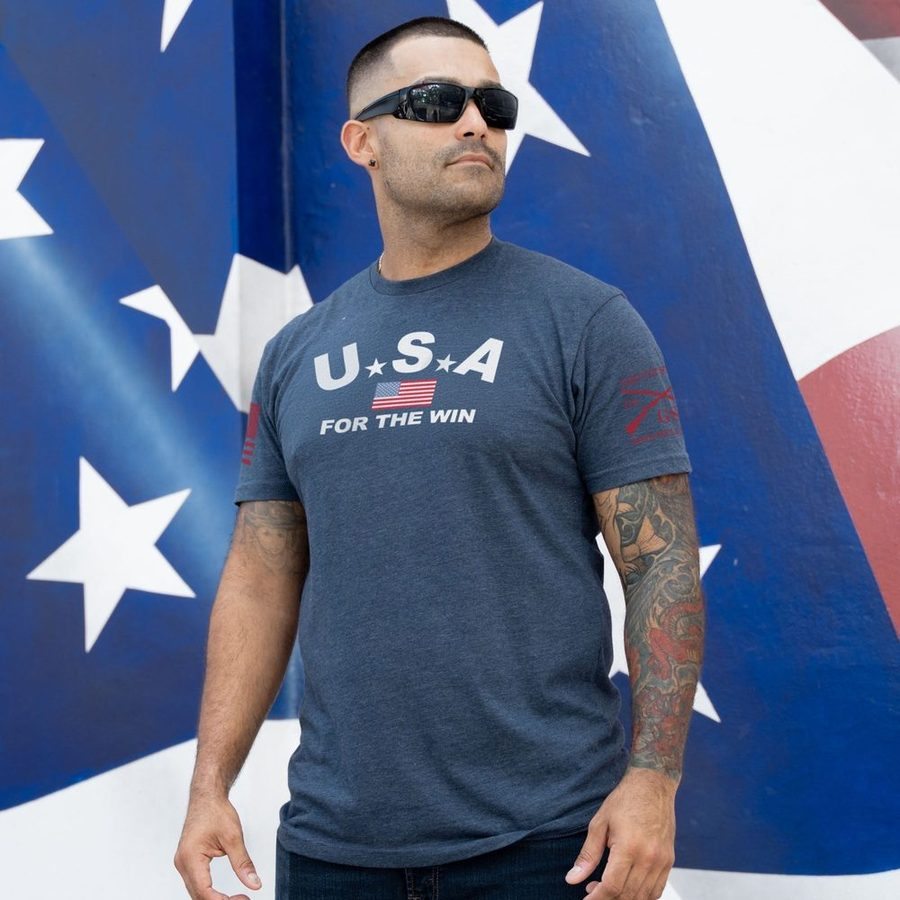 Grunt Style Tshirt - USA For The Win T-Shirt - Midnight Navy