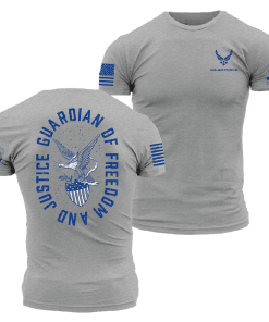 Grunt Style Tshirt - USAF - Guardian T-Shirt - Dark Heather Gray 