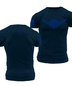 Grunt Style Tshirt - USAF - The Sky's No Limit T-Shirt - Midnight Navy 